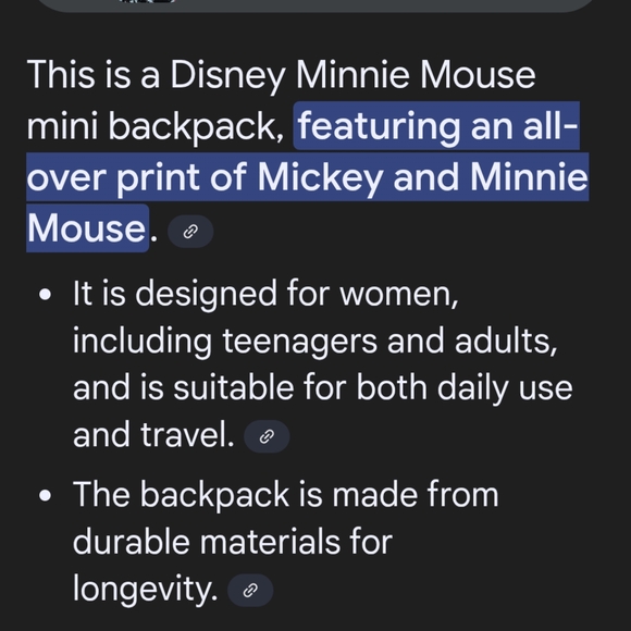 Bioworld Mickey And Minnie Allover Mini Backpack ❤️ - Picture 13 of 14